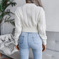 Cable-Knit Cropped Sweater