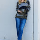 CY Fashion Full Size Multicolored Distressed V-Neck Sweater