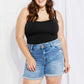 Vervet by Flying Monkey Full Size High-Waist Cuffed Denim Shorts