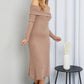 Culture Code Button Detail Off-Shoulder Sweater Dress