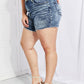 Vervet by Flying Monkey Full Size Raw Hem Denim Shorts
