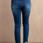 Distressed Hem Detail Skinny Jeans