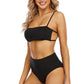 Crisscross High Waist Bikini Set