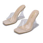 Cape Robbin Clear View Slide-On Heels