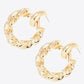 Twisted Zinc Alloy Drop Earrings