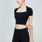 Short Sleeve Cropped Sports Top