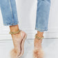 Cape Robbin Fur Strap Chain Detail Heels