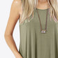 Curved Hem Pocket Tank Dress