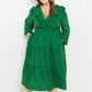 Davi & Dani Rooftop Reservation Full Size Layered Ruffle Midi Dress