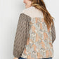 Sugarfox Full Size Paisley Tie Neck Balloon Sleeve Top