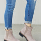 Weeboo Elastic Panel Faux Leather Booties
