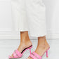 Cape Robbin Chain Detail Slide-On Heels in Pink