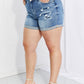 Vervet by Flying Monkey Worth It Full Size Distressed Denim Shorts