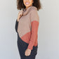 CY Fashion The More The Merrier Color Block Sweater Dress