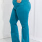 Zenana Clementine Full Size High-Rise Bootcut Jeans in Teal