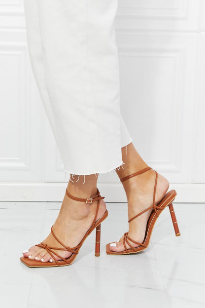 Cape Robbin Strappy Square Toe Heel Sandals