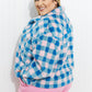 Davi & Dani Full Size Just For Show Gingham Teddy Shacket