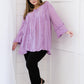 Davi & Dani Always Worthy Full Size Run Frill Trim Tunic