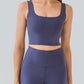 Cropped Square Neck Yoga Tank