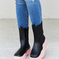 Weeboo Two-Tone Faux Leather Booties in Pink