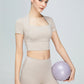 Short Sleeve Cropped Sports Top