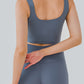 Cropped Square Neck Yoga Tank