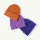 Smiley Face Rib-Knit Beanie