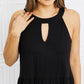 CY Fashion Full Size Cutout Grecian Neck Sleeveless Top