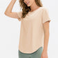 Curved Hem Athletic T-Shirt