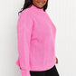 Davi & Dani Camera Ready Full Size Mock Neck Sweater