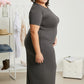 Zenana Think Cheerful Thoughts Full Size Maxi T-Shirt Dress