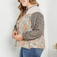 Sugarfox Full Size Paisley Tie Neck Balloon Sleeve Top