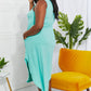 Zenana Full Size Making Music Brushed Sleeveless Dress in Mint