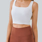 Cropped Square Neck Yoga Tank
