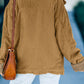 Corduroy Ribbed Fleece Lined Jacket