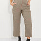 CY Fashion Full Size Plaid Wide Leg Pants with Pockets