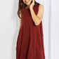 Zenana Swing into Spring Full SIze Sleeveless Dress