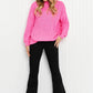 Davi & Dani Camera Ready Full Size Mock Neck Sweater