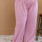 Zenana Easy Breezy Full Size Palazzo Pants in Light Rose