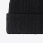 Contrast Cable-Knit Cuffed Beanie