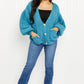 Davi & Dani Just a Fling Full Size Button Down Cardigan