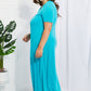 Zenana Simple Wonder Full Size Pocket Maxi Dress in Pastel Blue