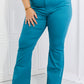 Zenana Clementine Full Size High-Rise Bootcut Jeans in Teal