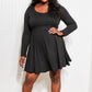 White Birch Missing Link Full Size Long Sleeve Dress