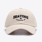 SKATING Letter Embroidery Baseball Cap