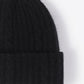 Contrast Cable-Knit Cuffed Beanie