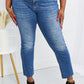 Vervet by Flying Monkey Full Size Raw Hem Cropped Jeans