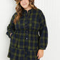 Davi & Dani Make an Entrance Full Size Button Front Shirt Dress