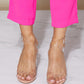 Cape Robbin Living Large Clear Block Heels