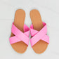 WILD DIVA Crisscross Slippers